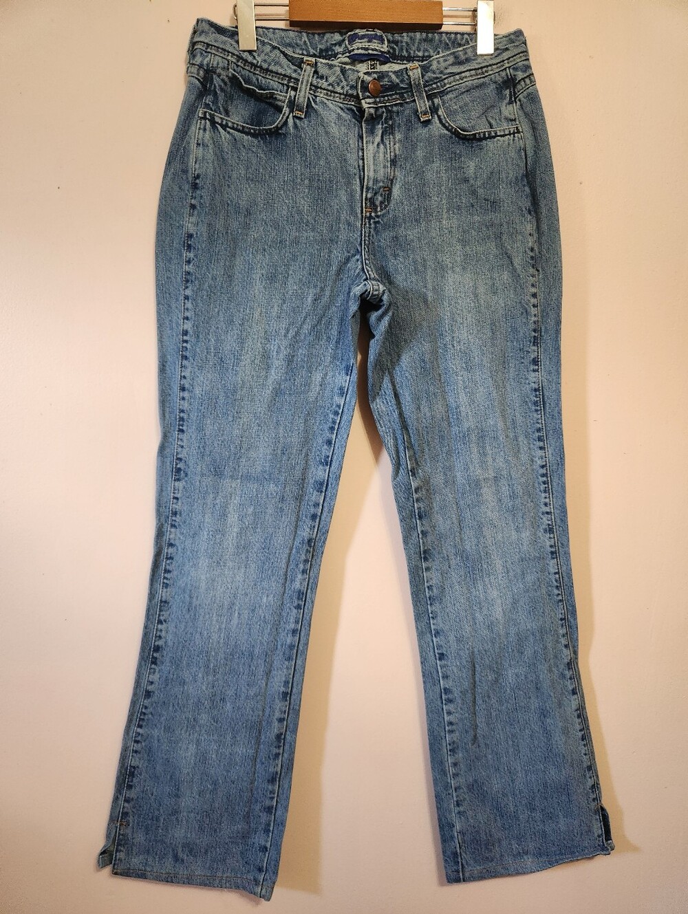 Y2K Wrangler Premium Patch 11MWZCH Cowboy Cut Light Wash Denim Jeans Size 9/10